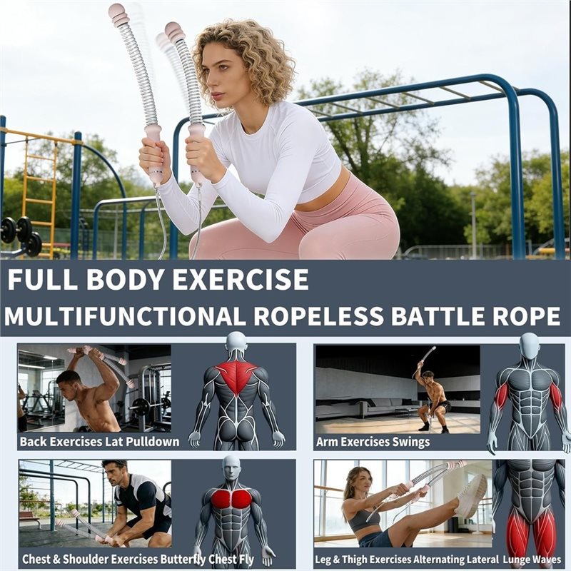 Dropship-Ropeless Battle Ropes - Battle Rope Exercise recension och pris