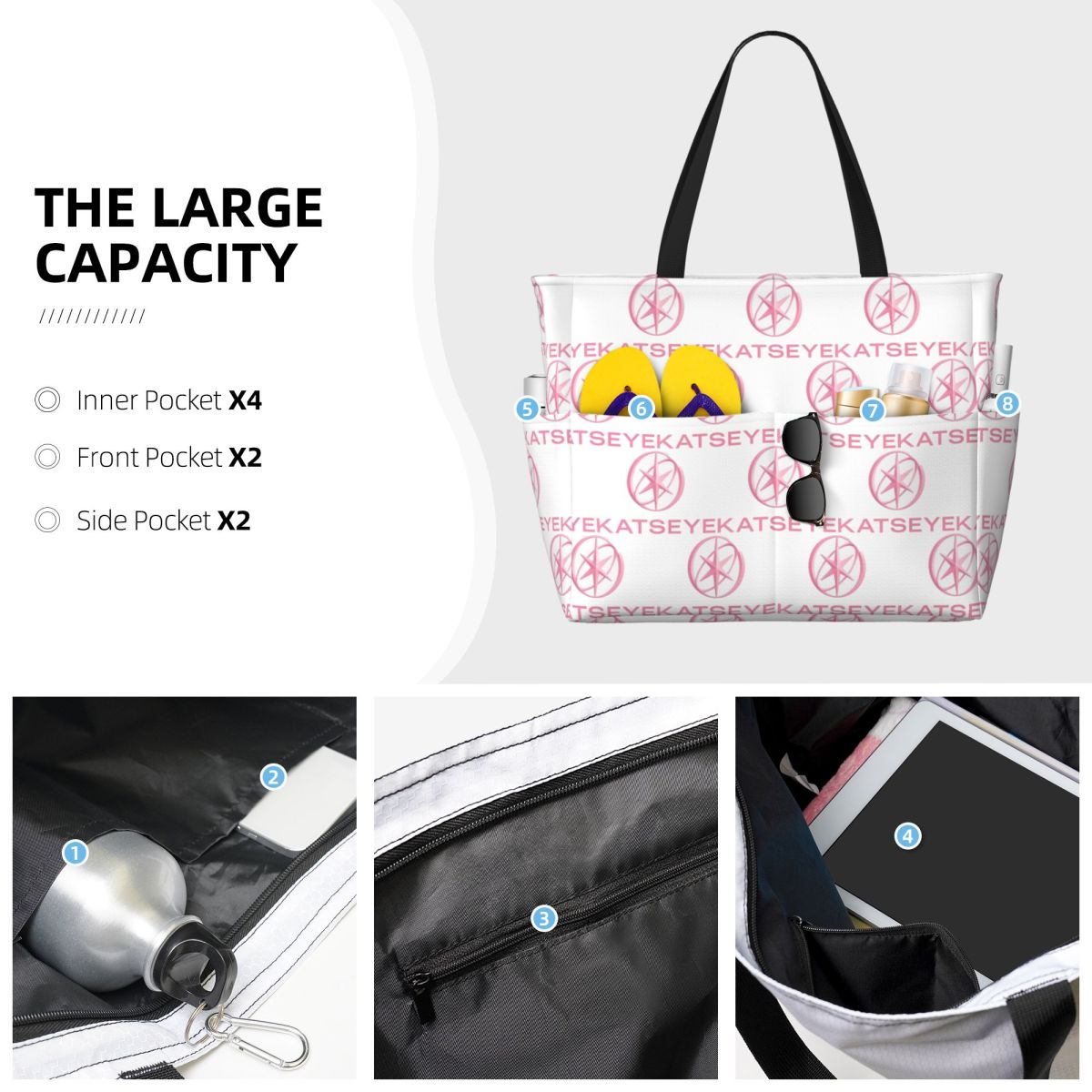 KATEYE Kpop Group Beach Tote B - Yoga Fitness Group recension och pris