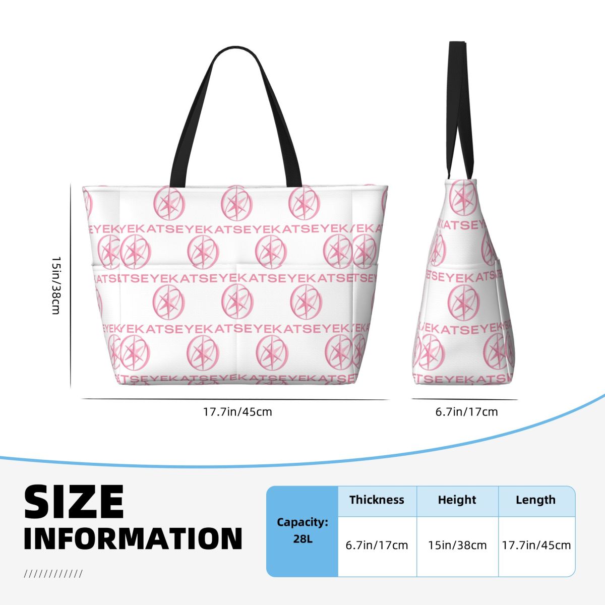 KATEYE Kpop Group Beach Tote B - Yoga Fitness Group recension och pris