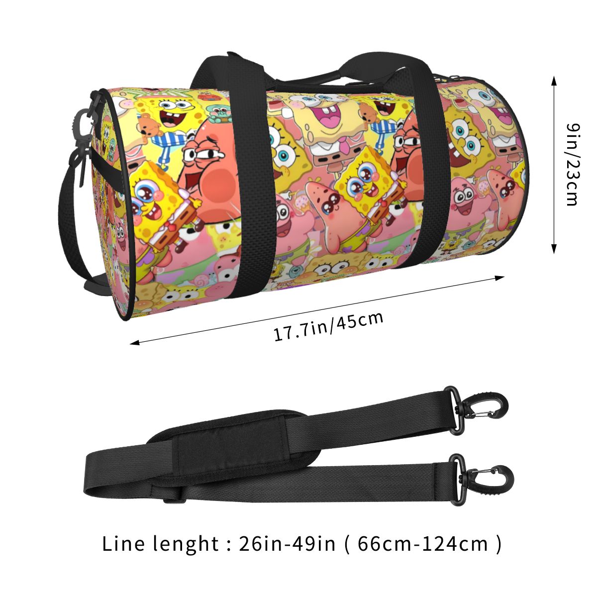 Travel Bag S-SpongeBobed Pink  - Yoga Fitness Group recension och pris