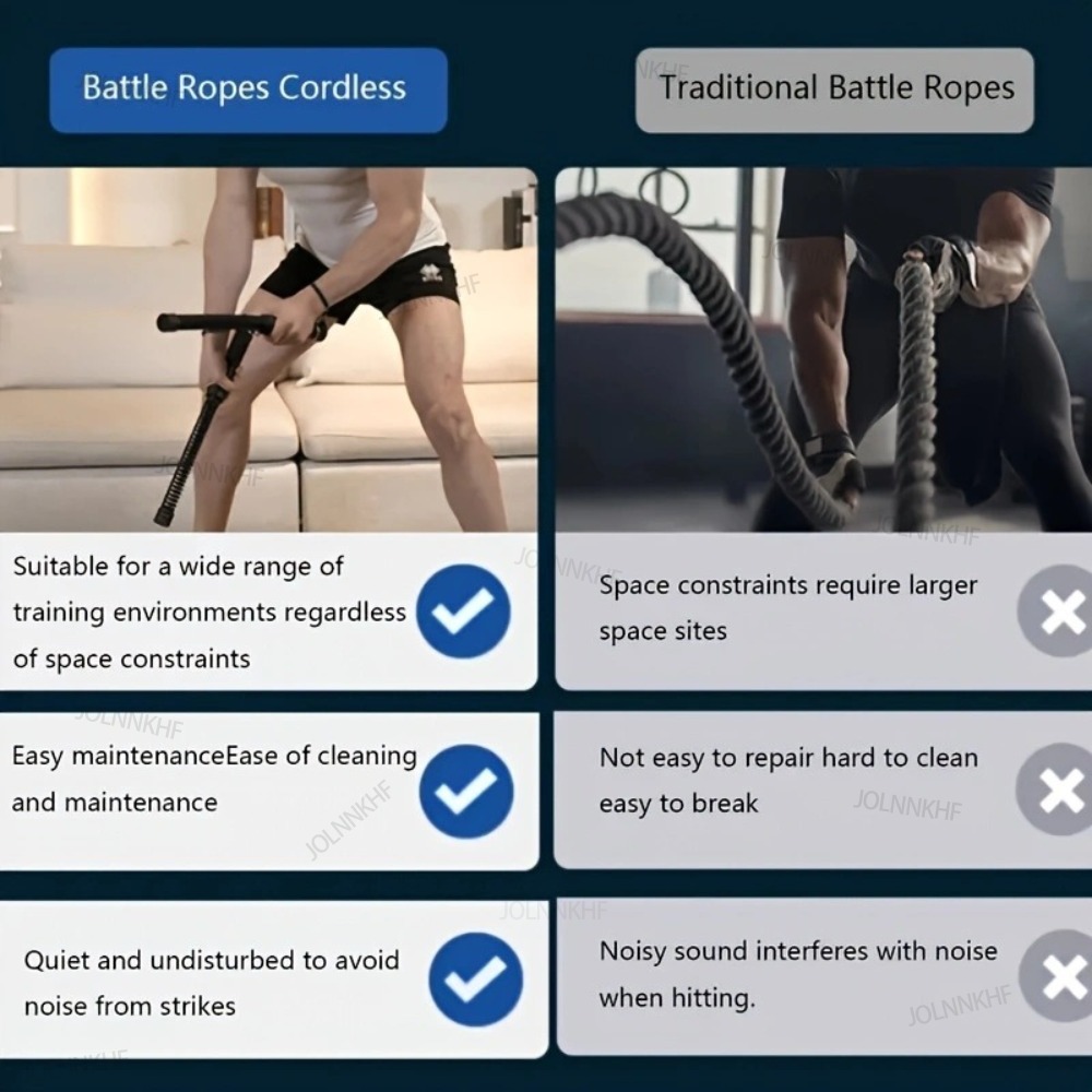 Heavy Duty Weighted Wireless B - Battle Rope Exercise recension och pris