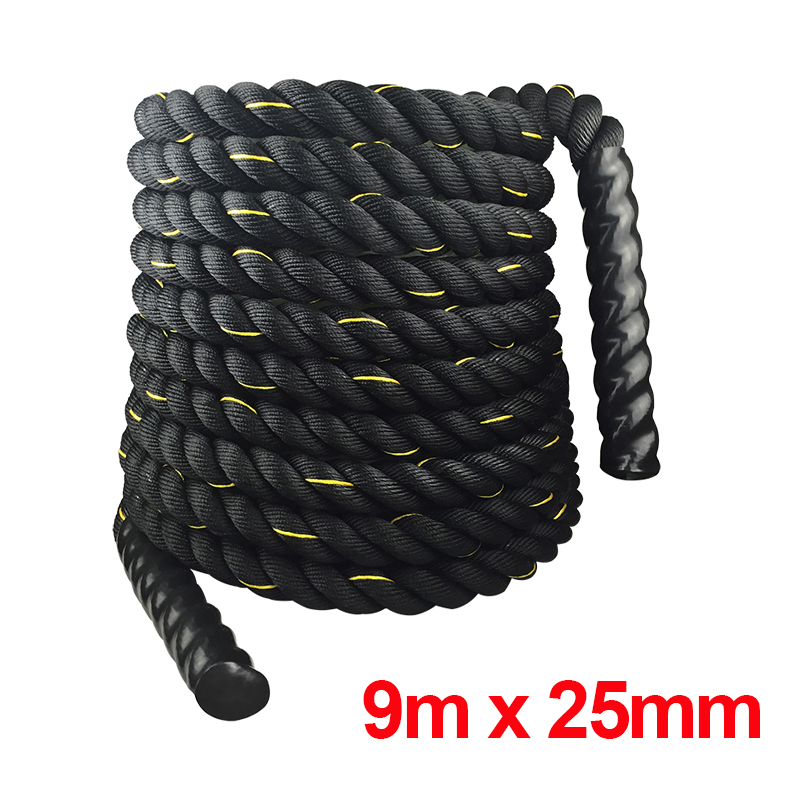 9M/12M/15M Fitness Battle Rope - Battle Rope Exercise recension och pris
