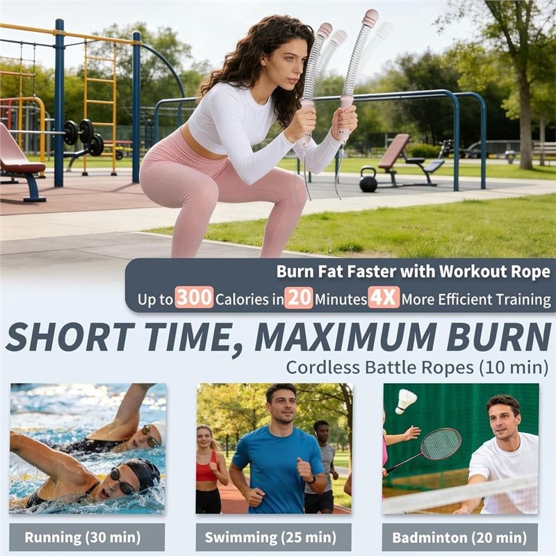 A64T-Ropeless Battle Ropes, Wo - Battle Rope Exercise recension och pris